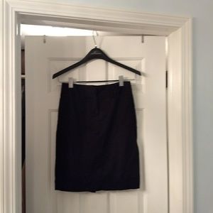 Zara Black Cotton Blend 5 Pocket Pencil Skirt, S